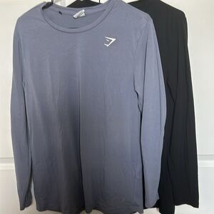 2x long sleeve Gymshark buggy long sleeve size M